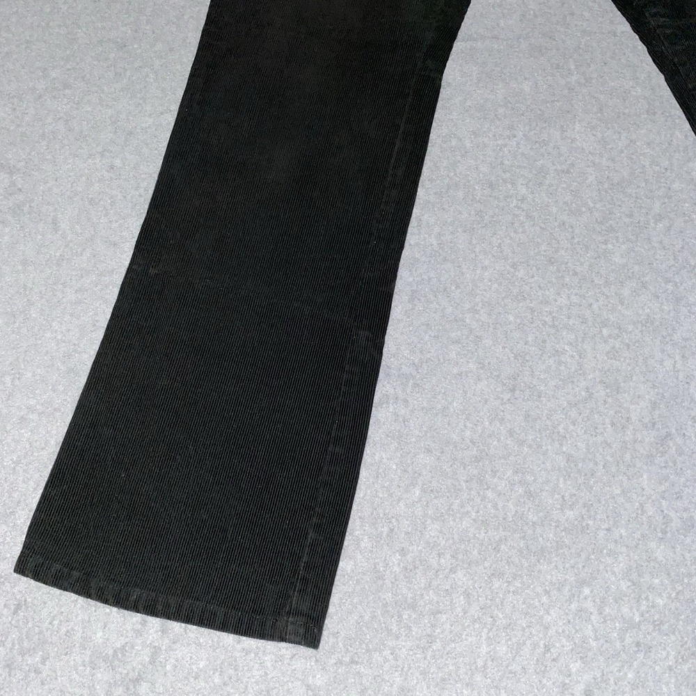 Ralph Lauren Sport Women's 8 Black Corduroy Jeans RL Stud Patch Y2K Straight Leg - Picture 5 of 16